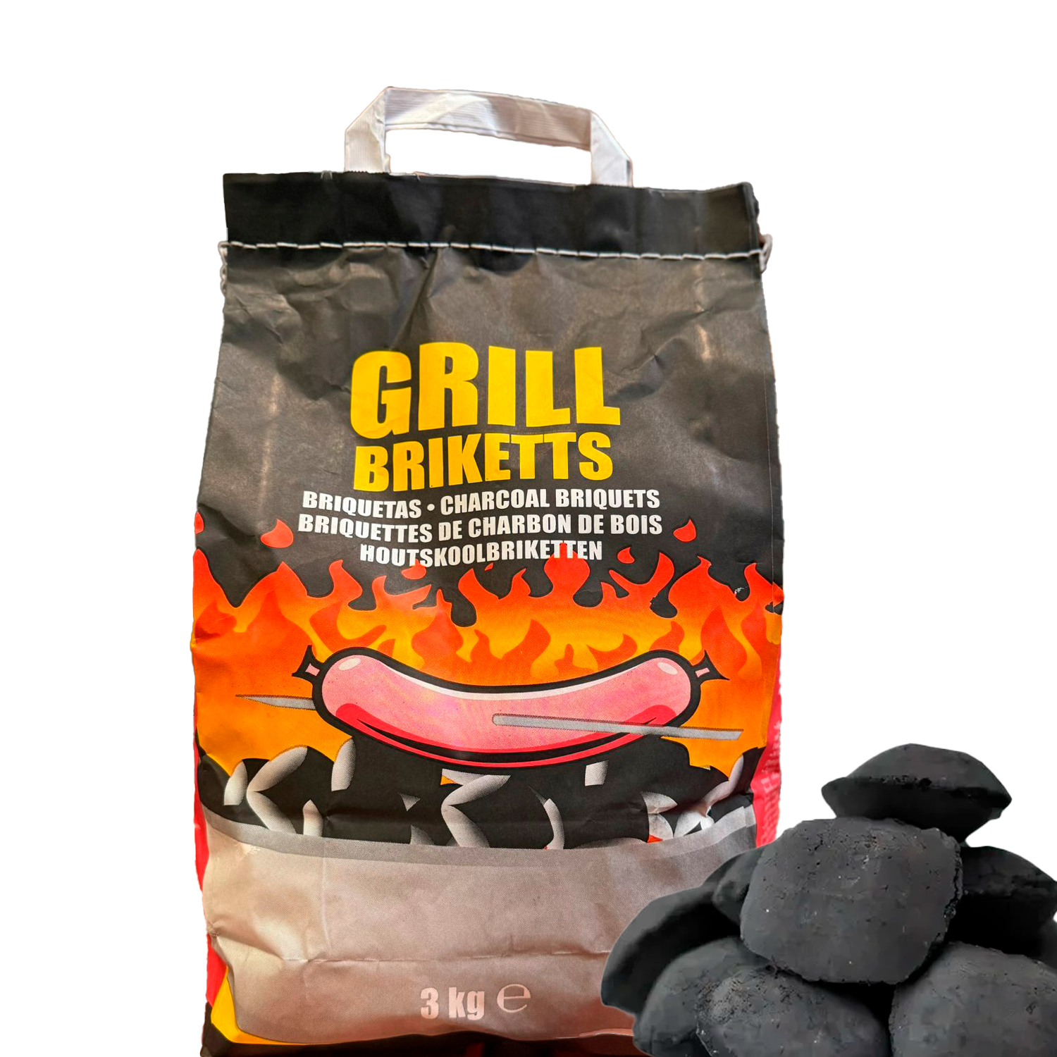 Saco Briquetas de Carbón 3 Kg