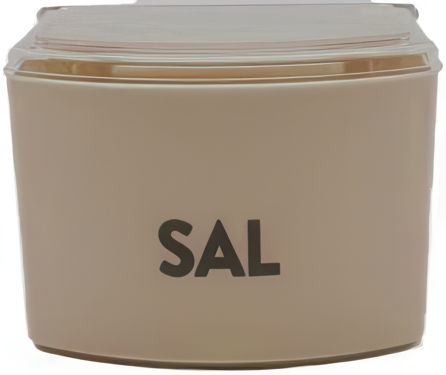 Salero plastico con tapa  Marron