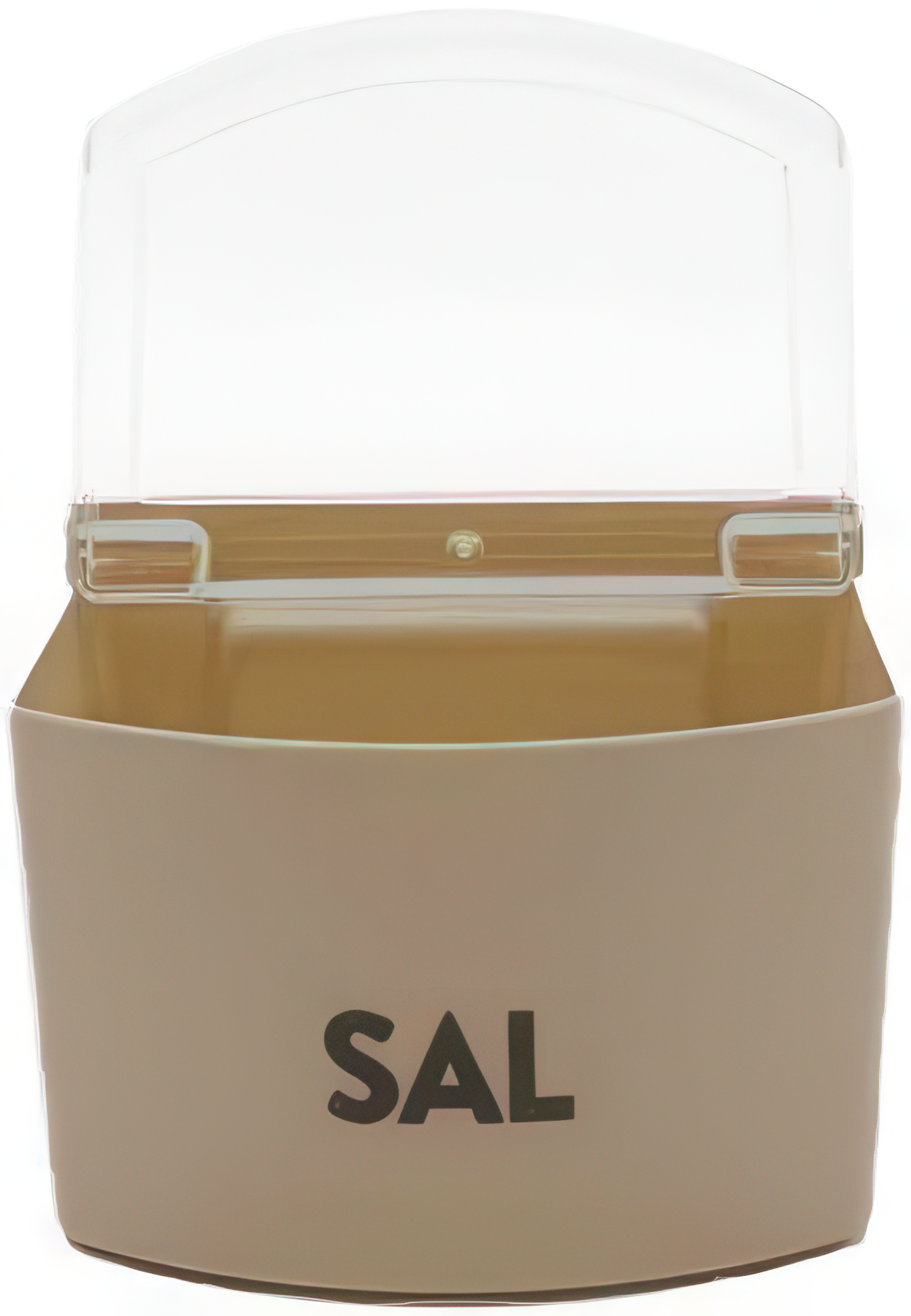 Salero plastico con tapa  Marron
