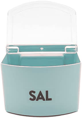 Salero plastico con tapa  Verde claro