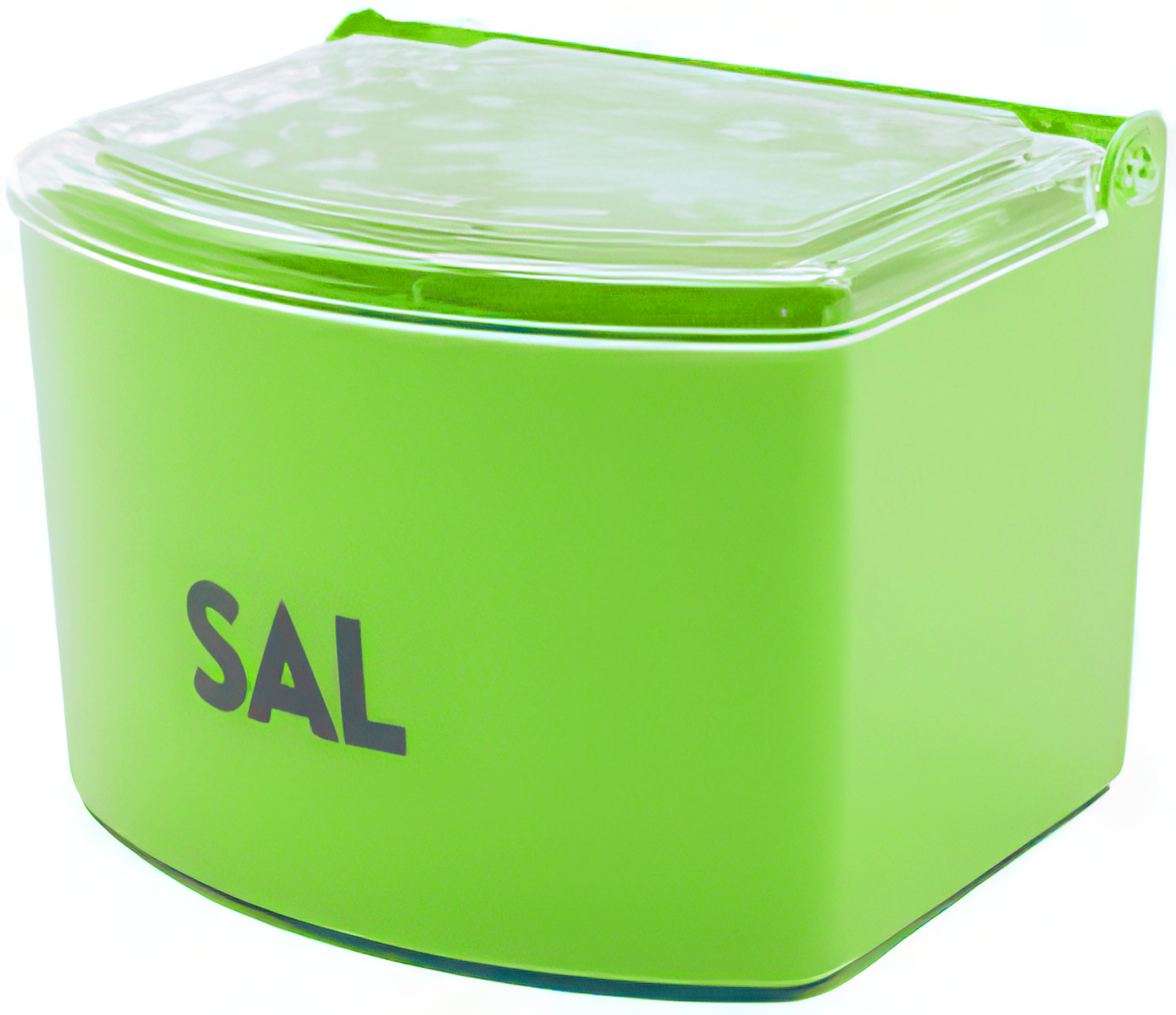 Salero plastico con tapa  Verde