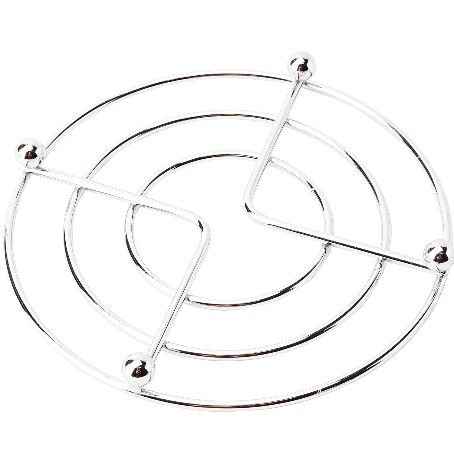 Salvamantel redondo acero Inoxidable 19 cm Plateado