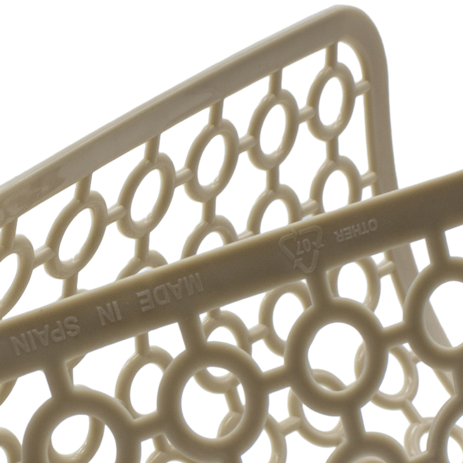 Salvaplatos para fregadero cuadrado 30 cm Beige