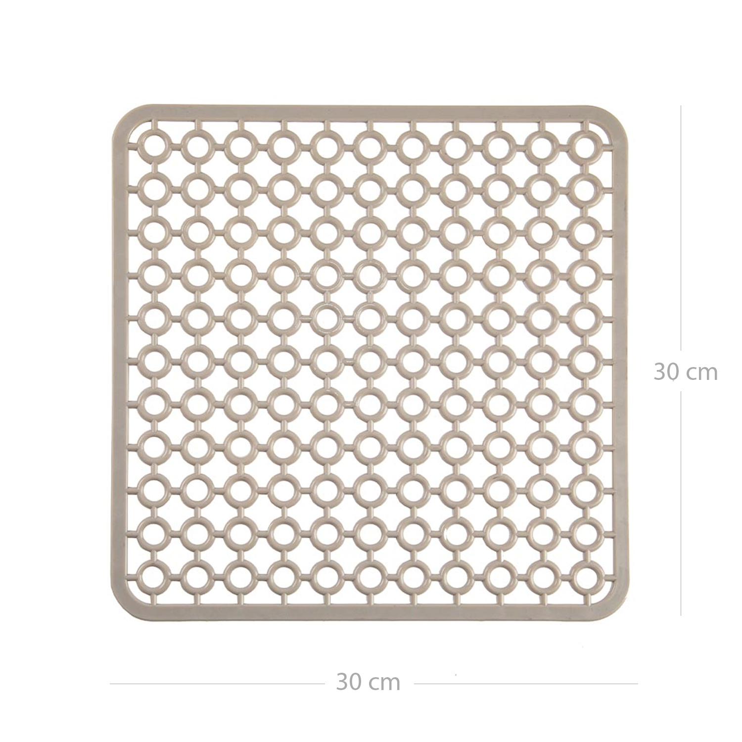 Salvaplatos para fregadero cuadrado 30 cm Beige