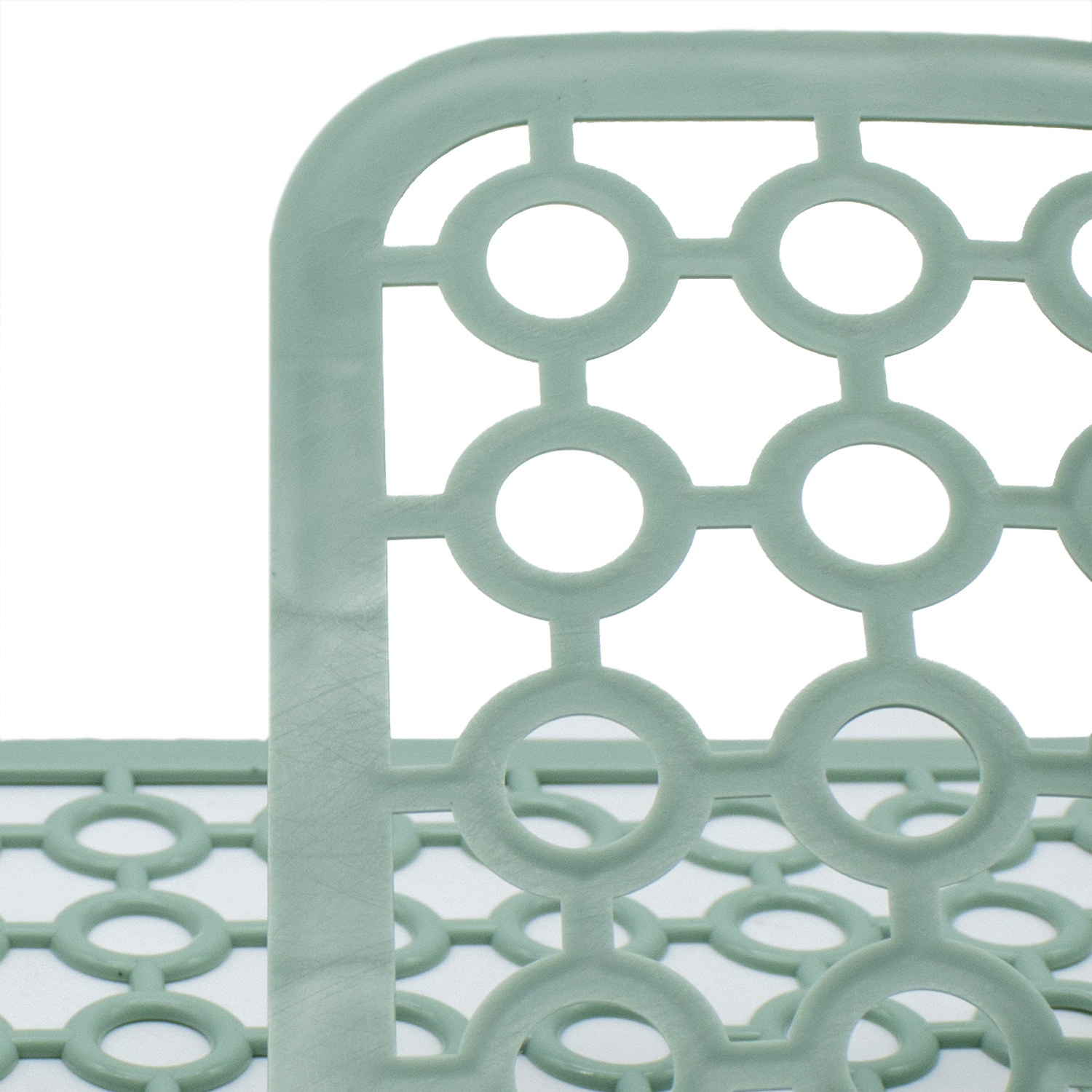 Salvaplatos para fregadero cuadrado 30 cm Verde claro