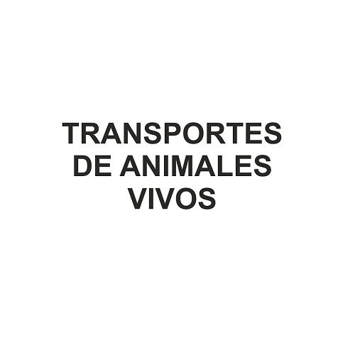 Señal Transportes De Animales Vivos PVC 21 x 30 cm  Blanco