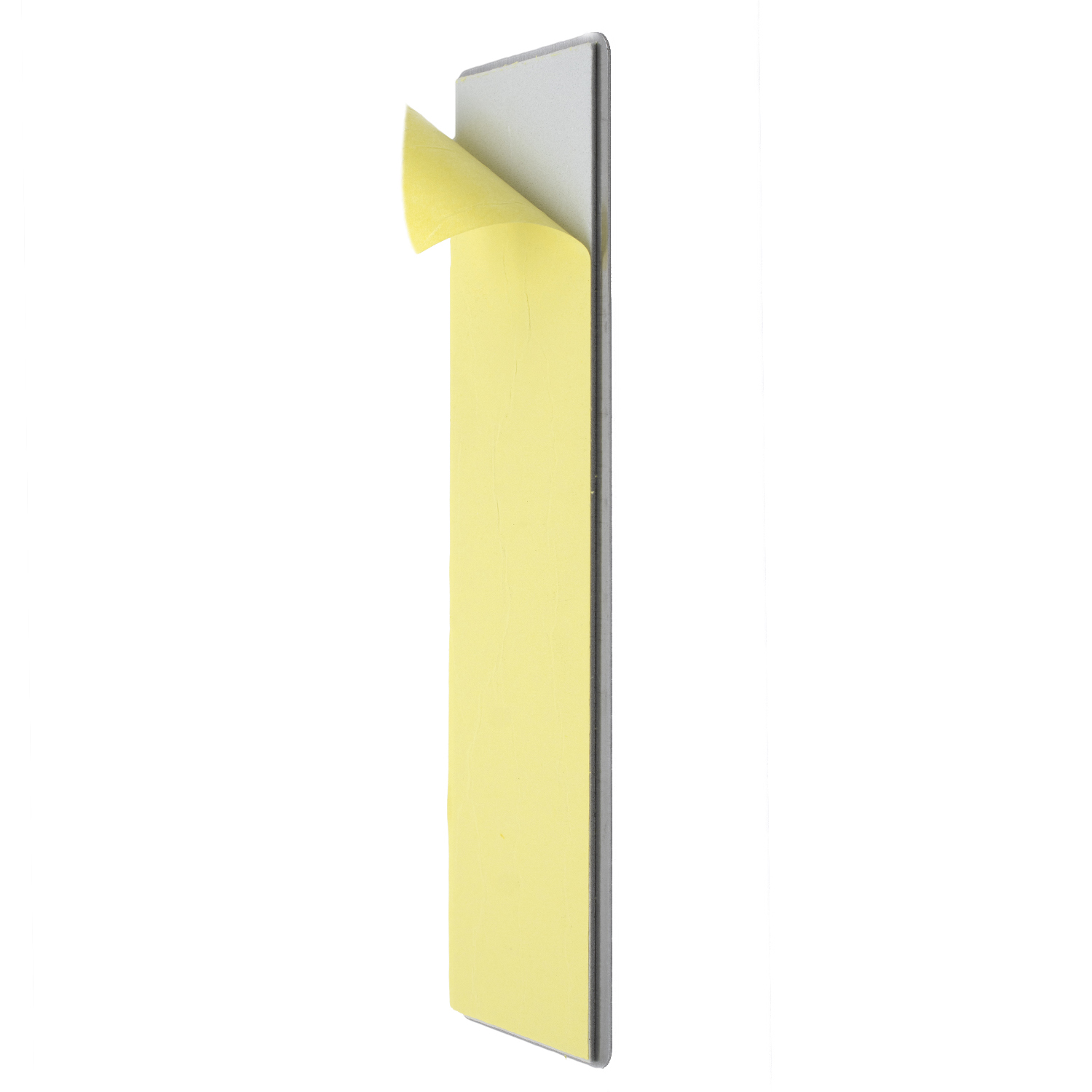 Señal Adhesiva Tirar Acero inoxidable 5x20 cm  Gris