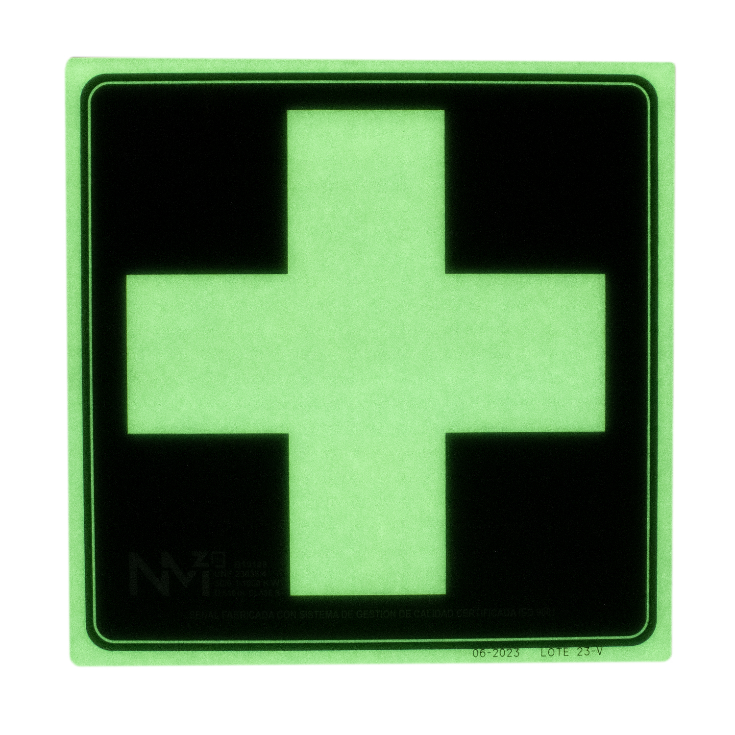 Señal Botiquin PVC 21 x 21 cm  Verde