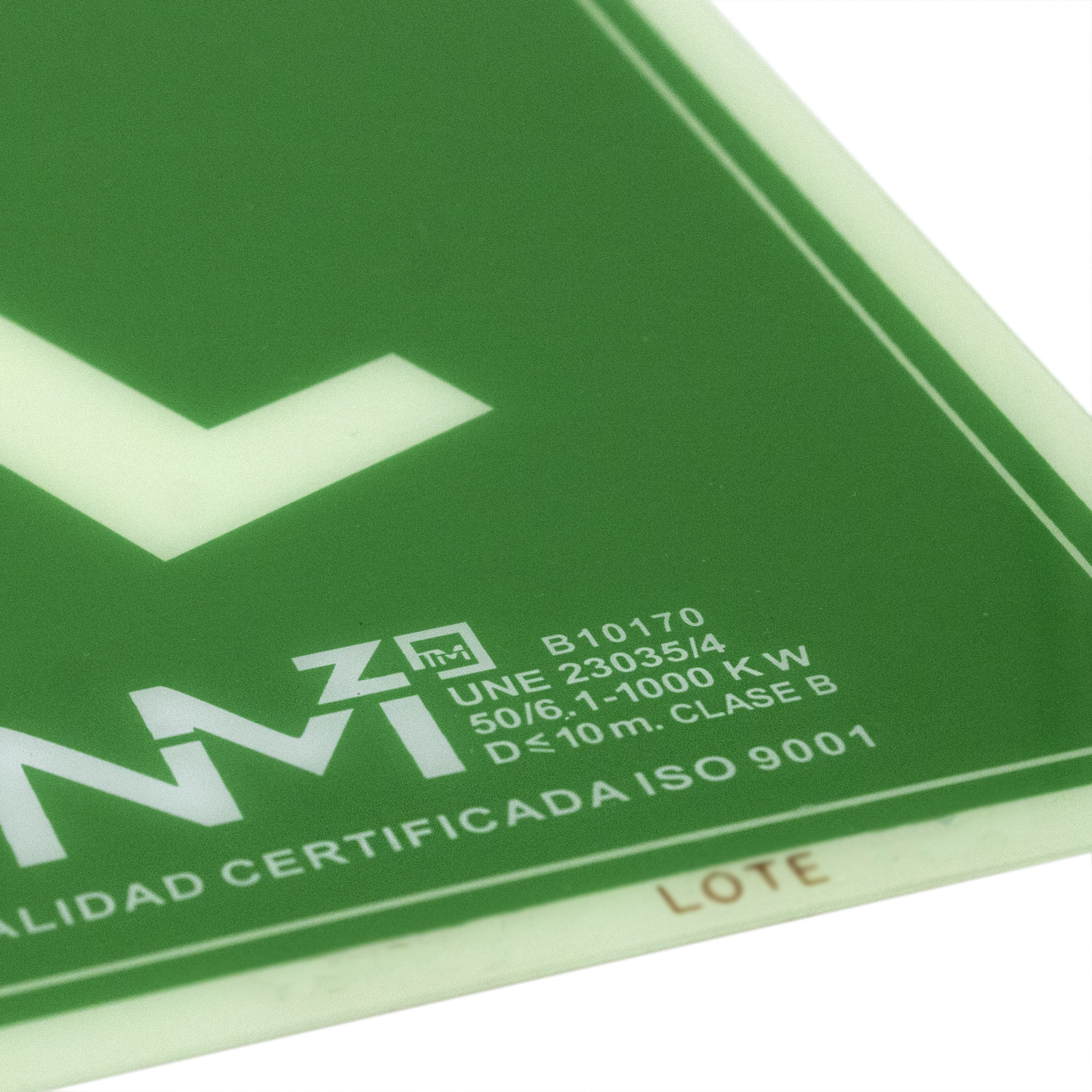 Señal Minusvalidos PVC 22.4 x 22.4cm  Verde
