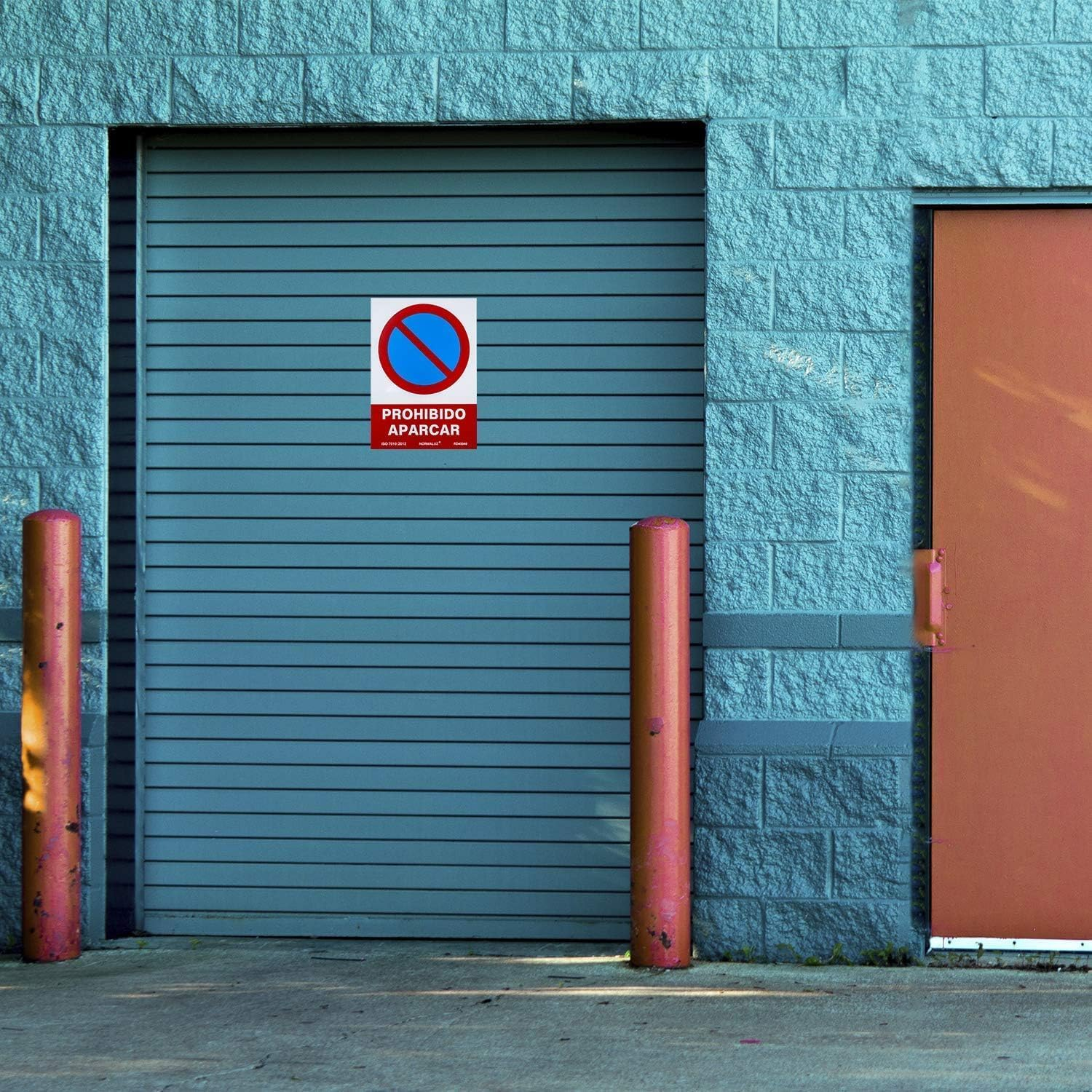 Señal prohibido aparcar PVC 41x30 cm