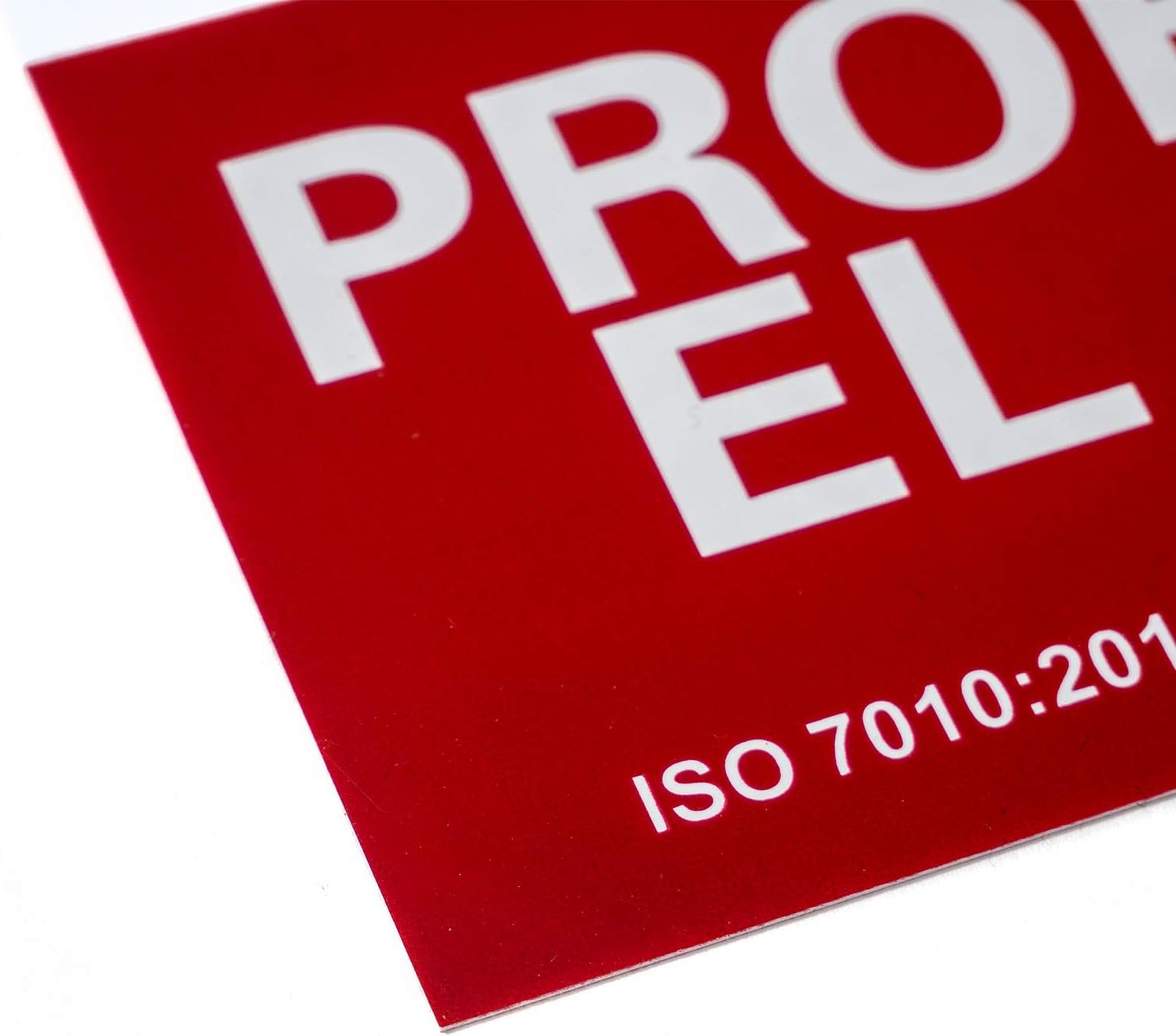 Señal Prohibido El Paso PVC 40x30 cm  Rojo