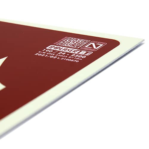 Señal pulsador alarma homologada PVC 21x30cm  Rojo