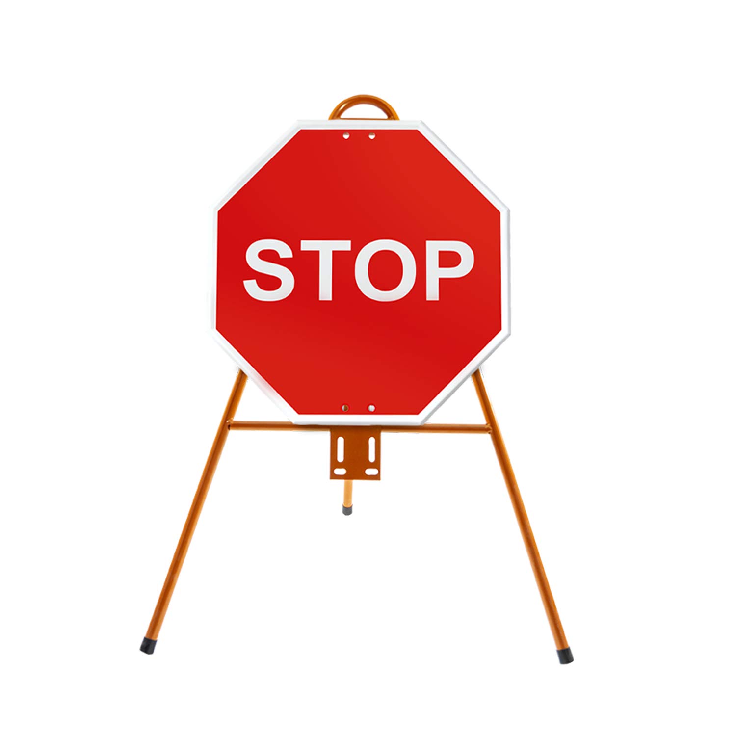 Señal Vial Octogonal Stop Metalica Termolacada 50 cm  Rojo