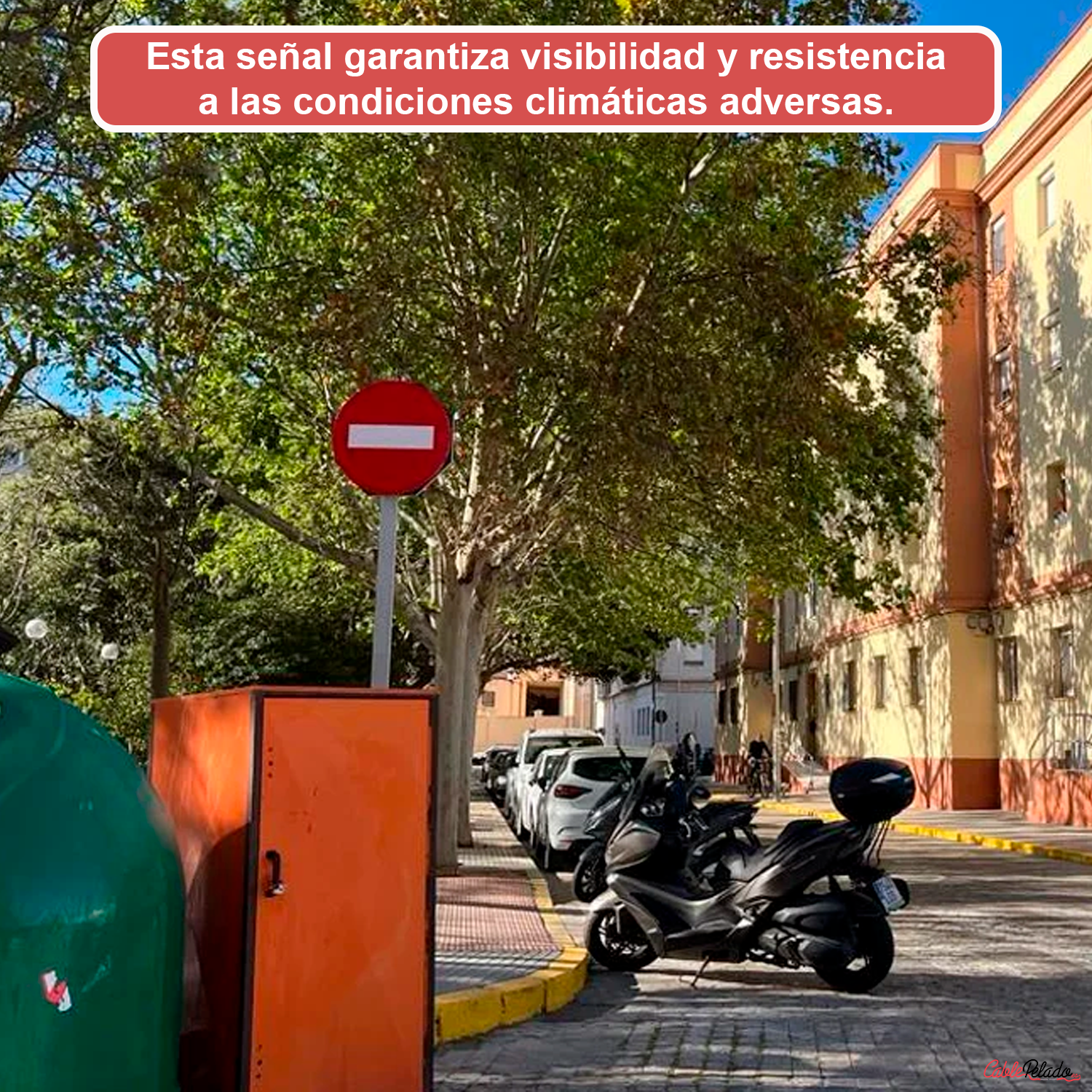 Señal Vial Redonda Prohibido Metalica Termolacada 50 cm  Rojo