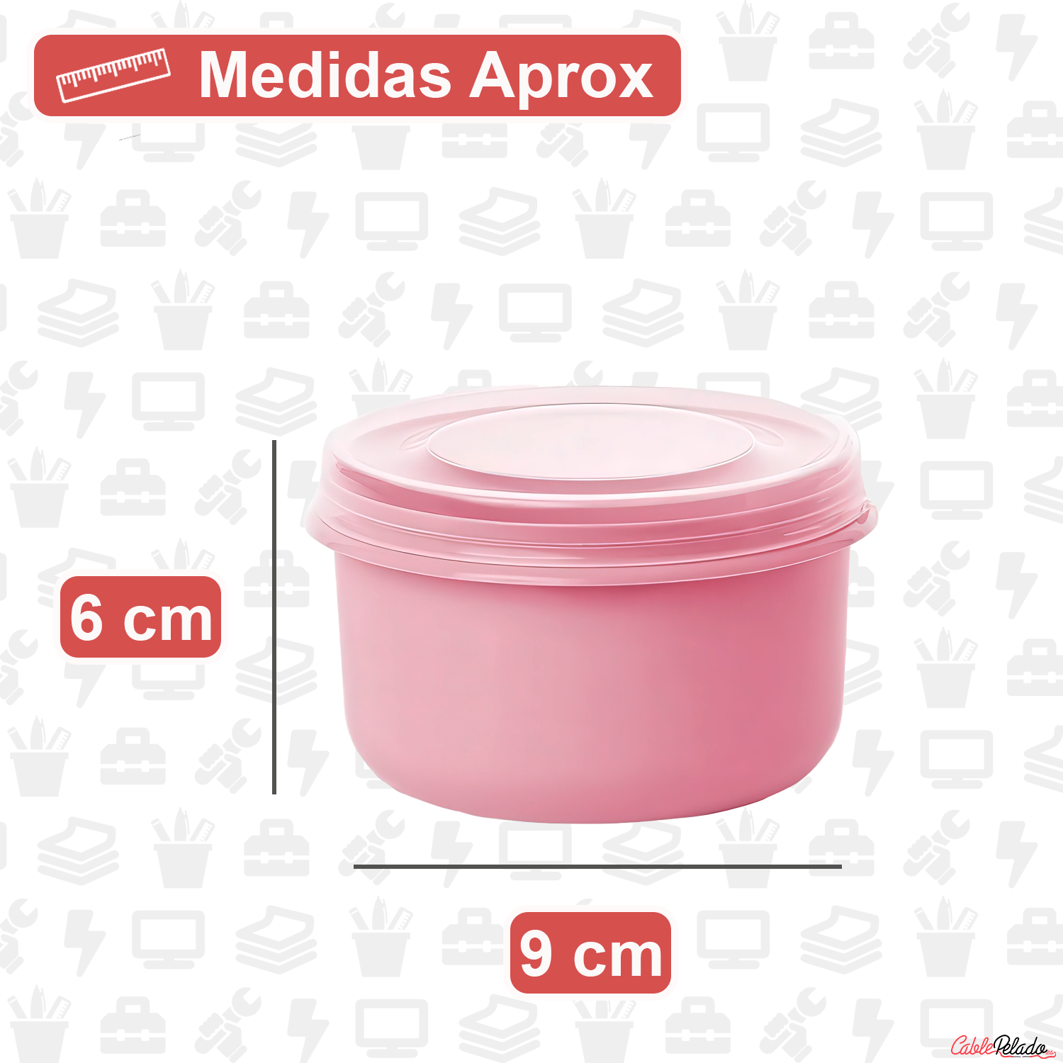 Set 2 Fiambreras 200 ml Plástico Opaco Color Aleatorio
