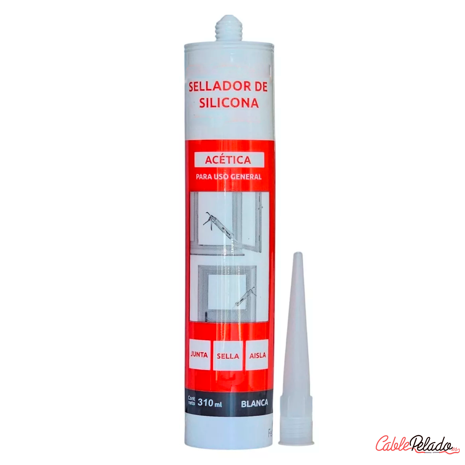 Silicona Neutra blanca 310ml
