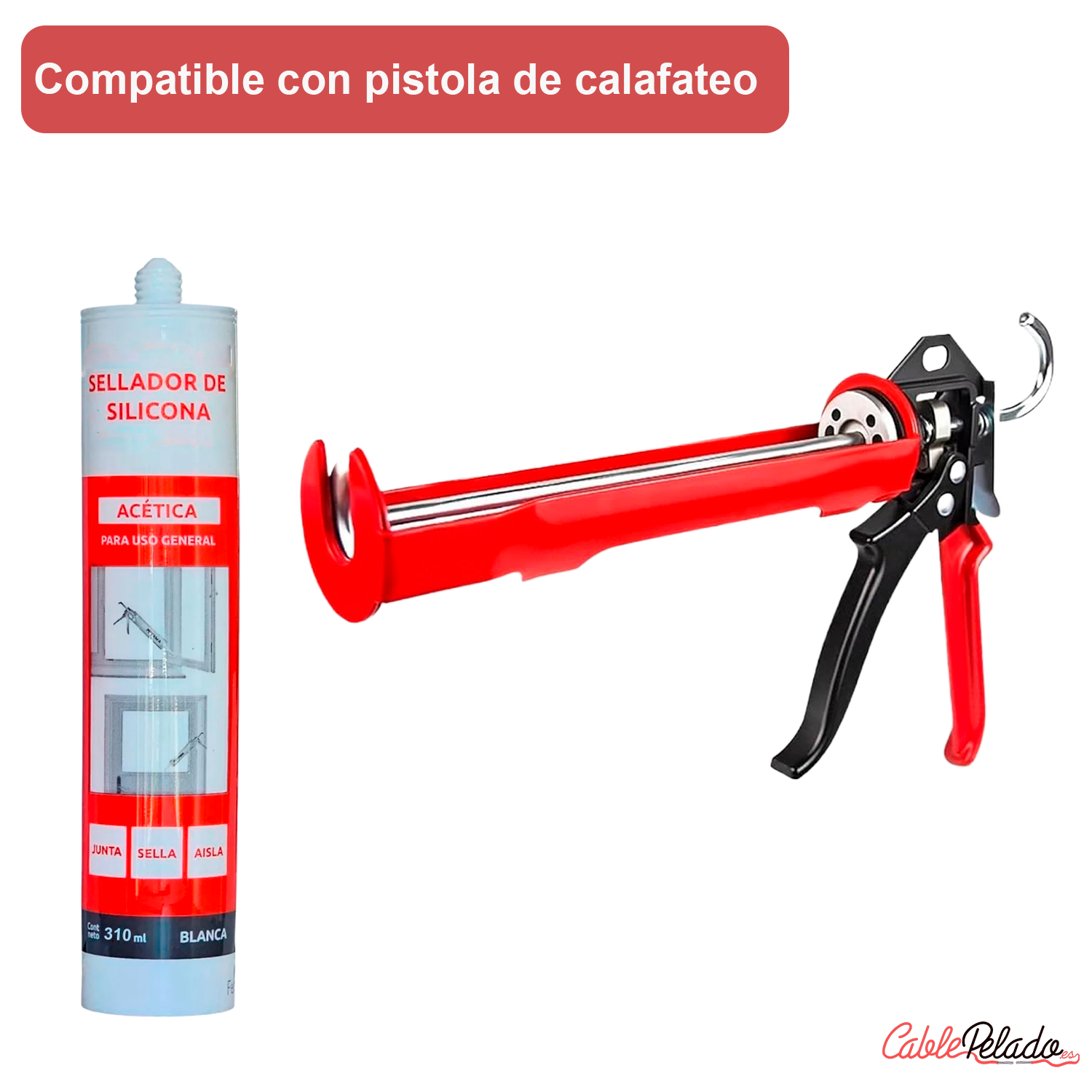 Silicona Neutra blanca 310ml