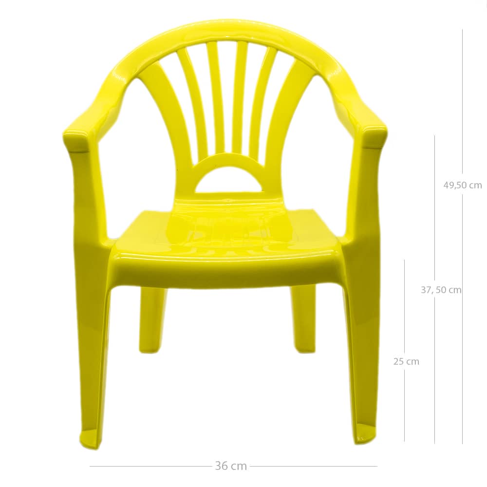 Silla infantil plastico  Amarillo