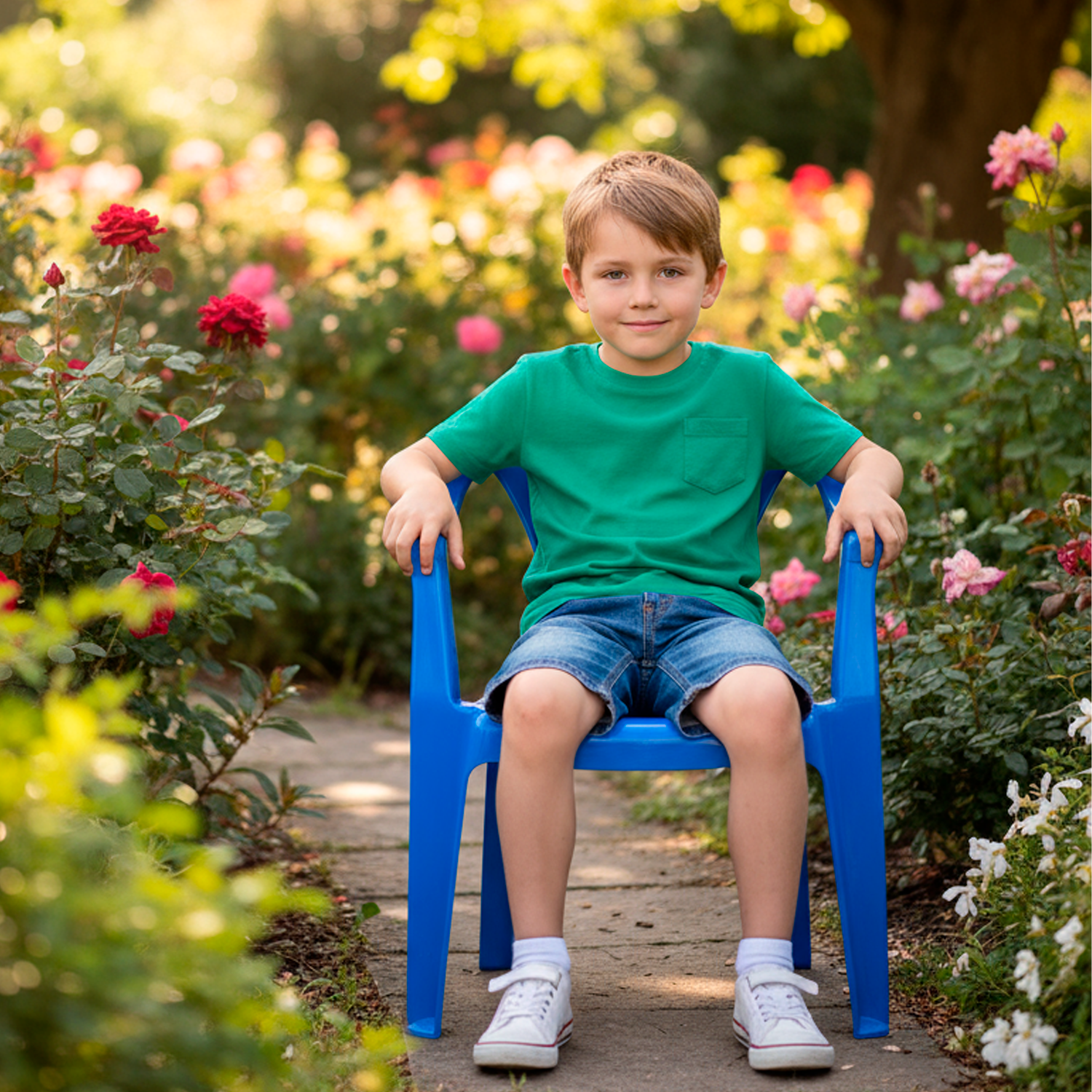 Silla infantil plastico  Azul oscuro