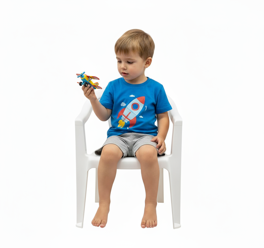 Silla infantil plastico  Blanco