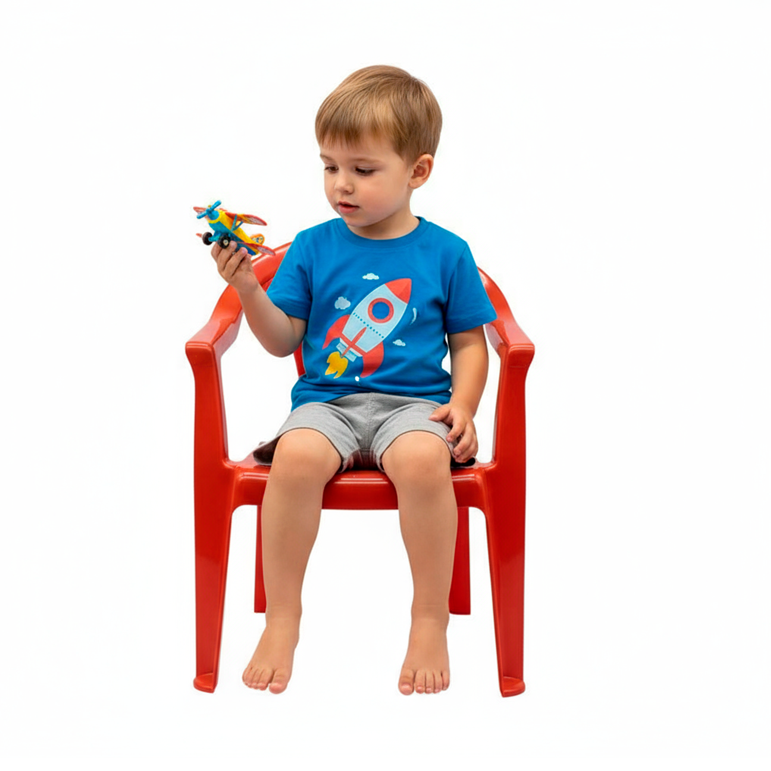 Silla infantil plastico  Rojo