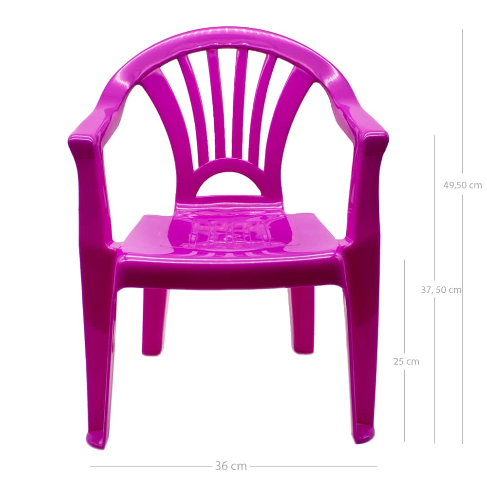 Silla infantil plastico  Rosa