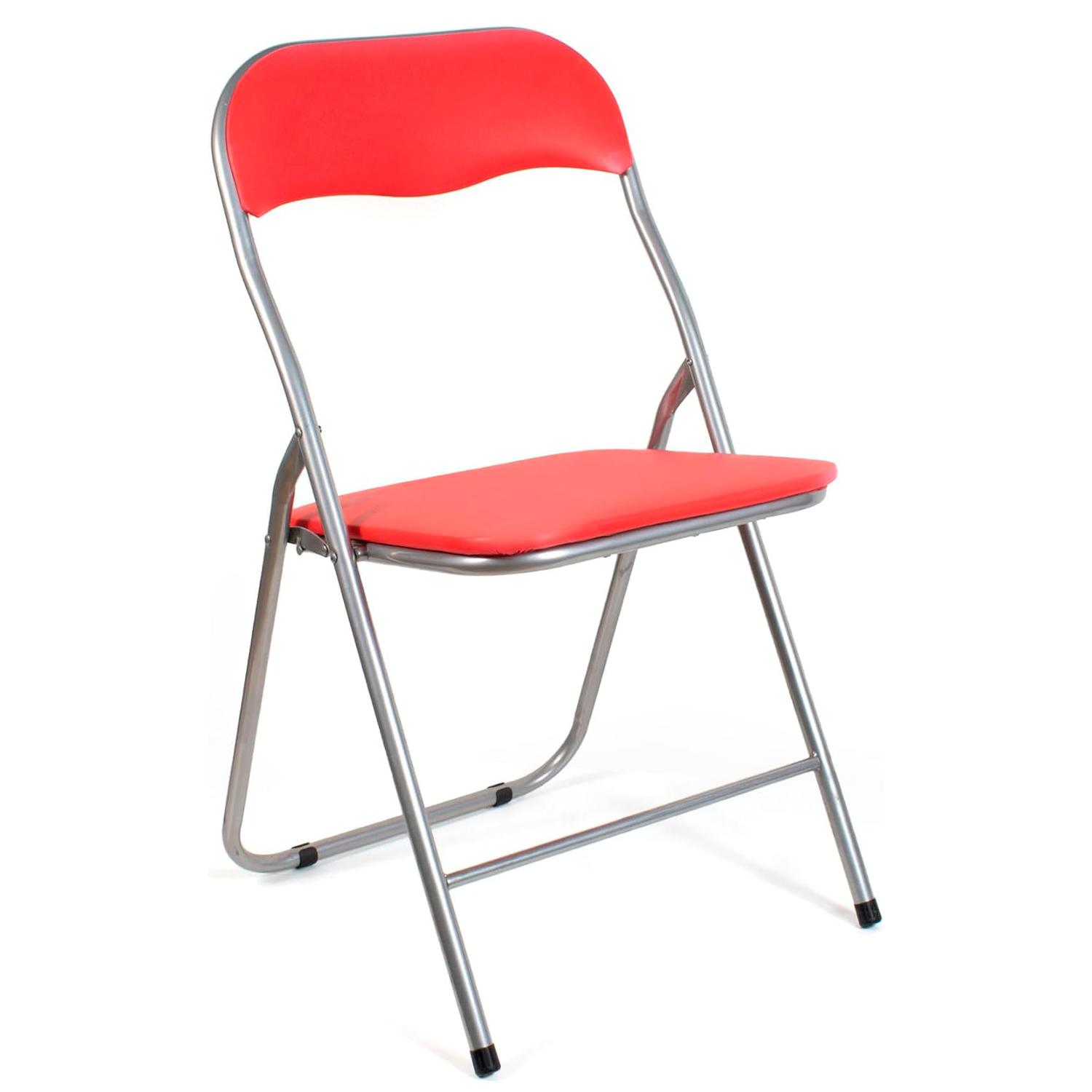 Silla plegable metalica  Rojo