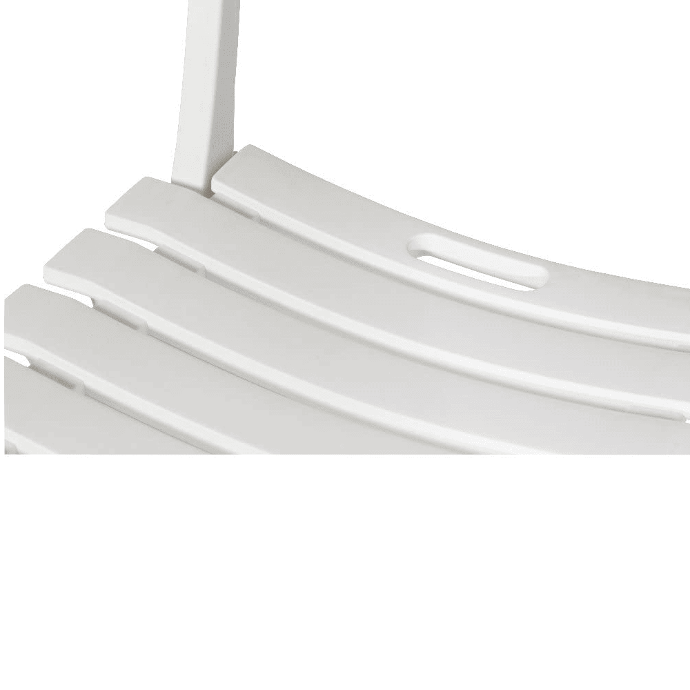 Silla plegable para jardin exterior resina  Blanco