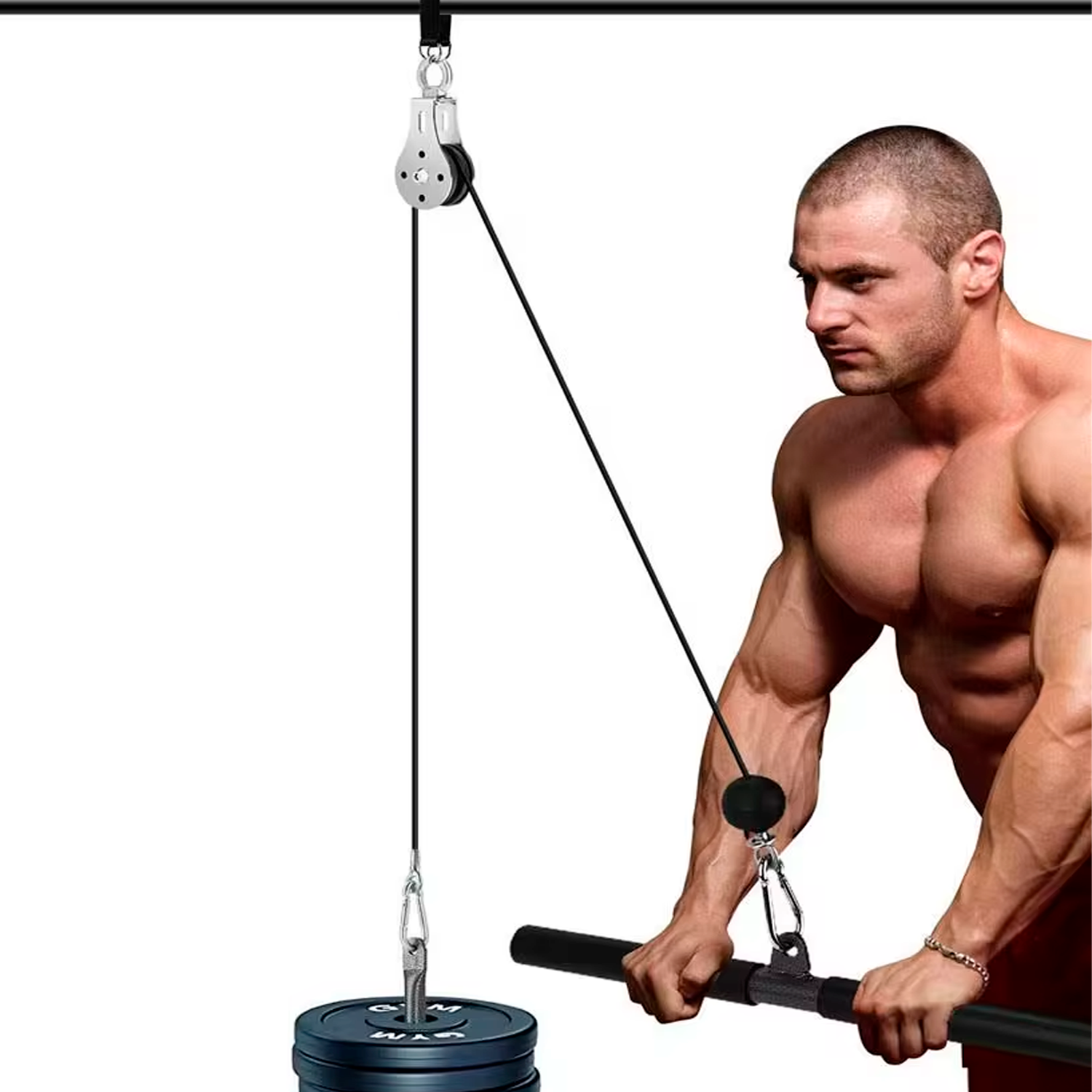 Sistema de Poleas Fitness para Entrenamiento de Brazos