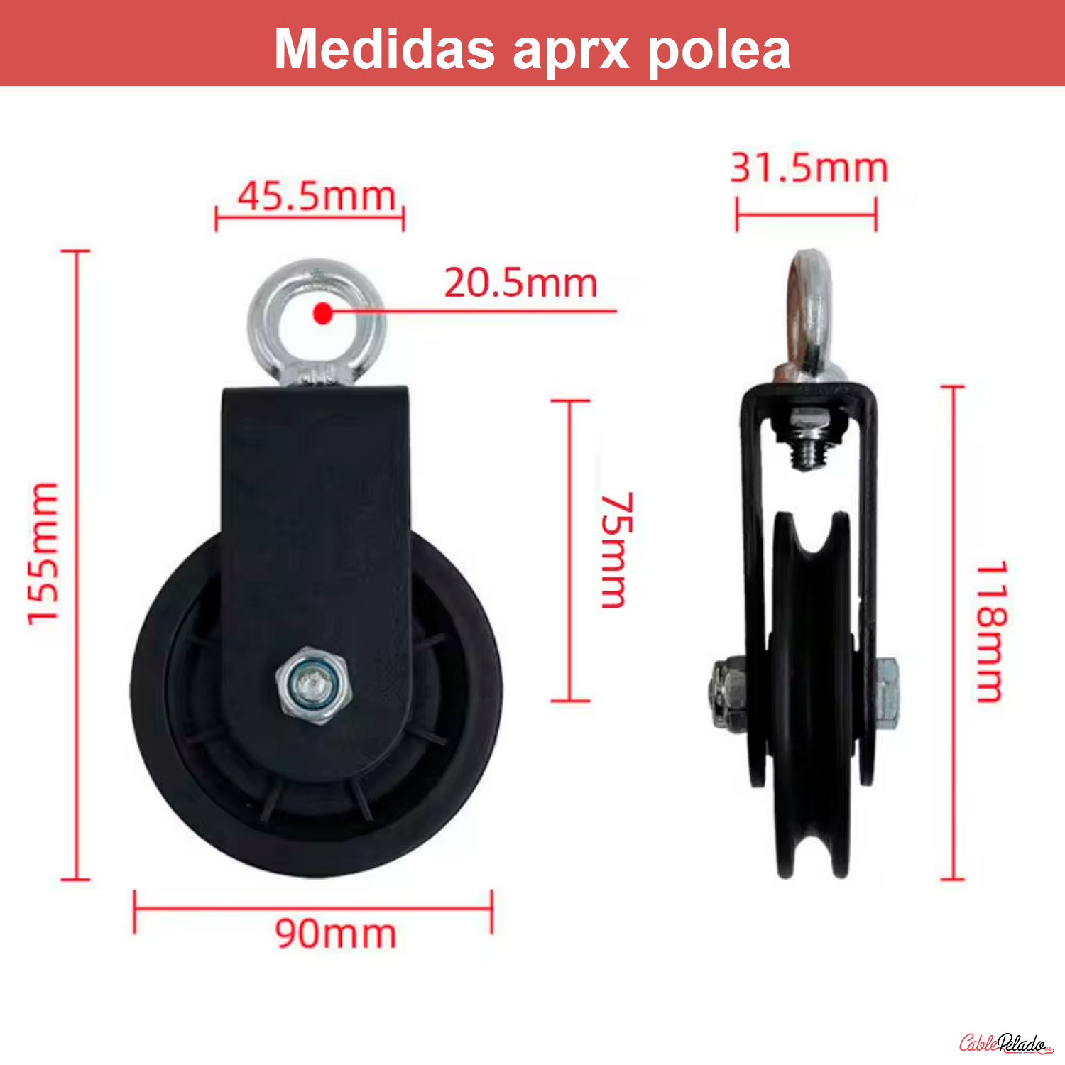 Sistema de Poleas Fitness para Entrenamiento de Brazos