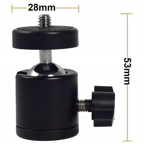 Soporte cabezal con tornillo para camara reflex  Negro