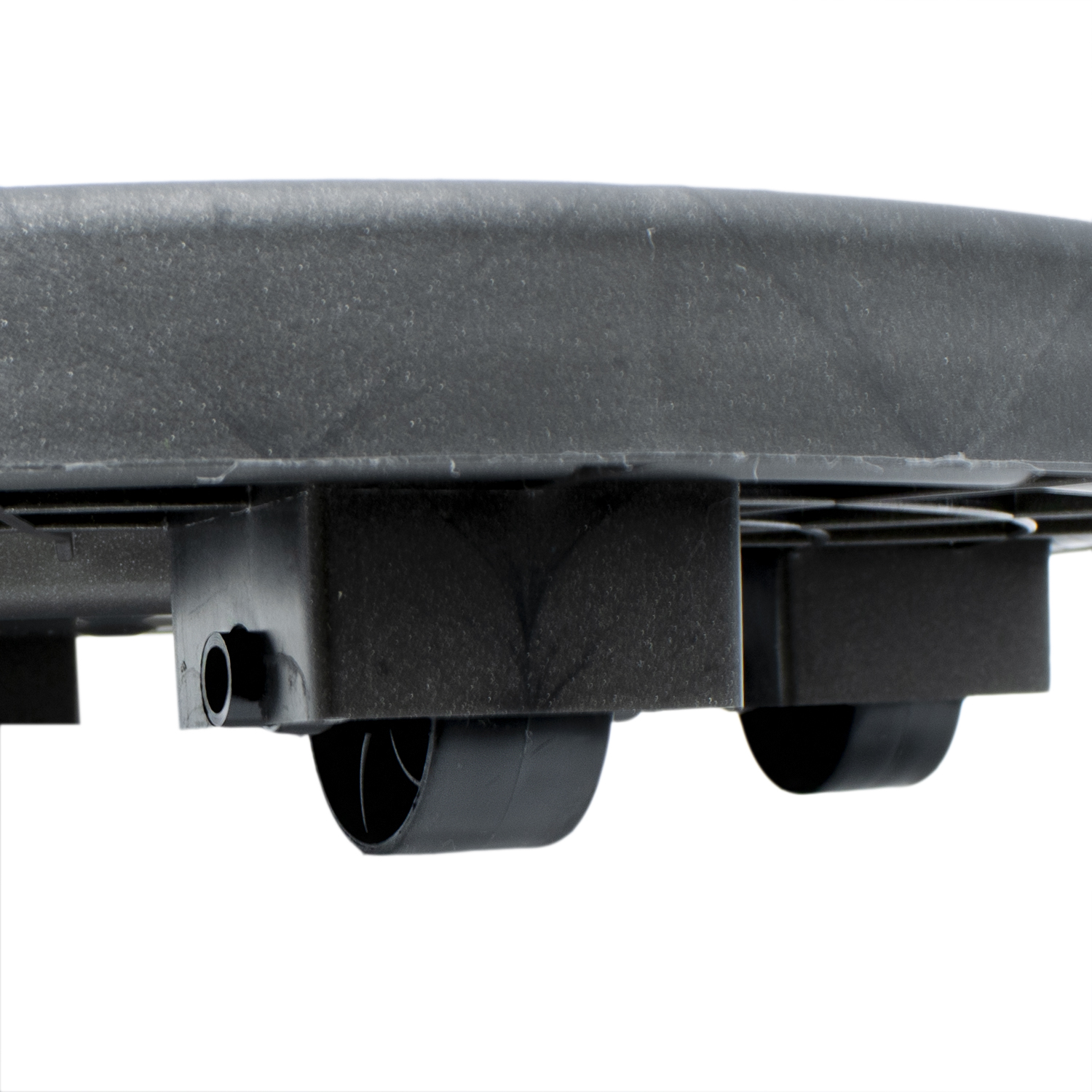 Soporte de maceta con ruedas 34 cm Negro