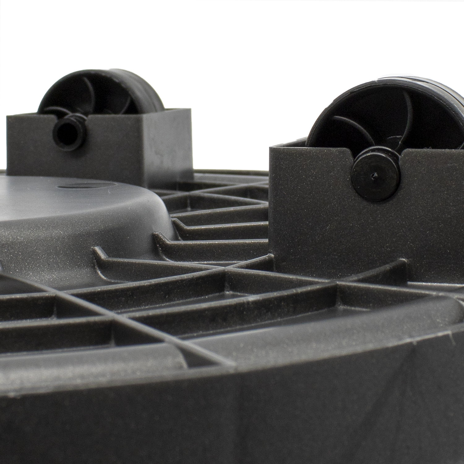 Soporte de maceta con ruedas 34 cm Negro