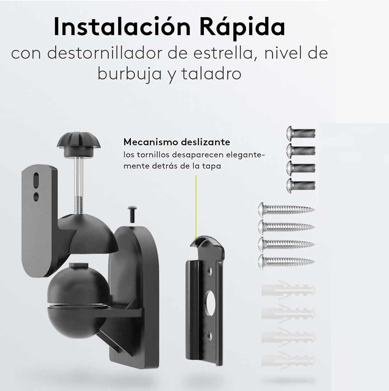 Soporte de pared para altavoz universal