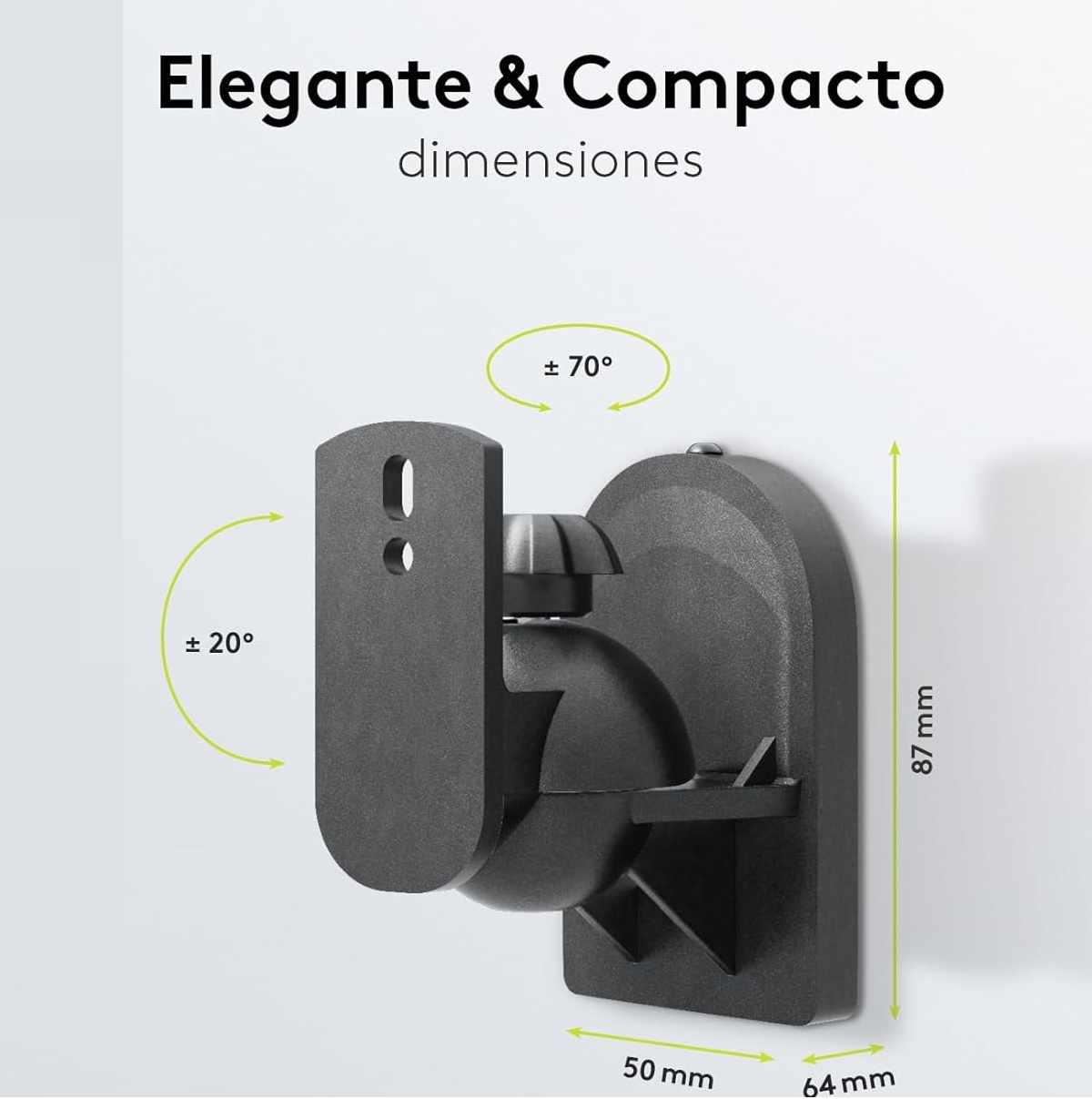 Soporte de pared para altavoz universal