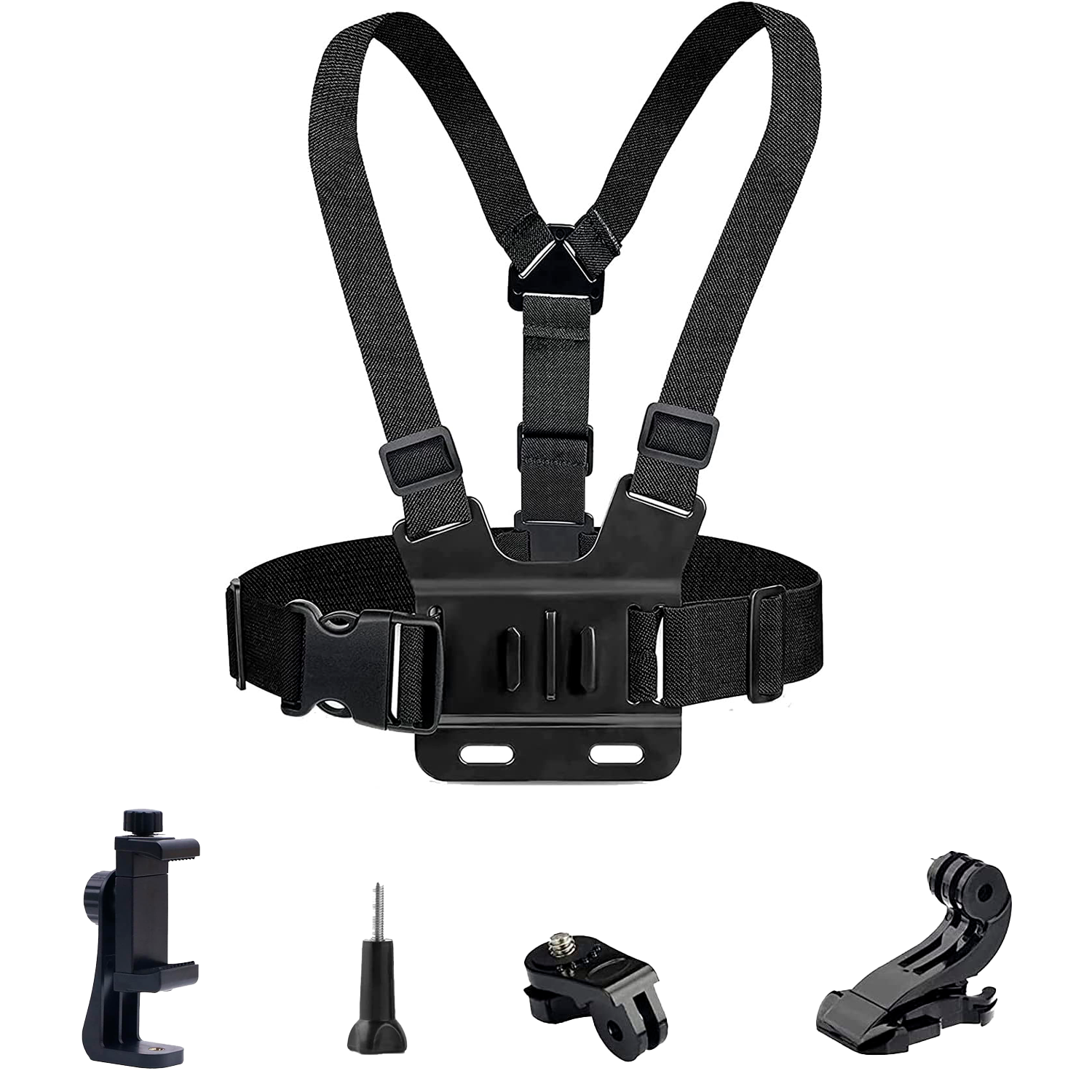 Soporte De Pecho Ajustable Para Smartphone  Negro