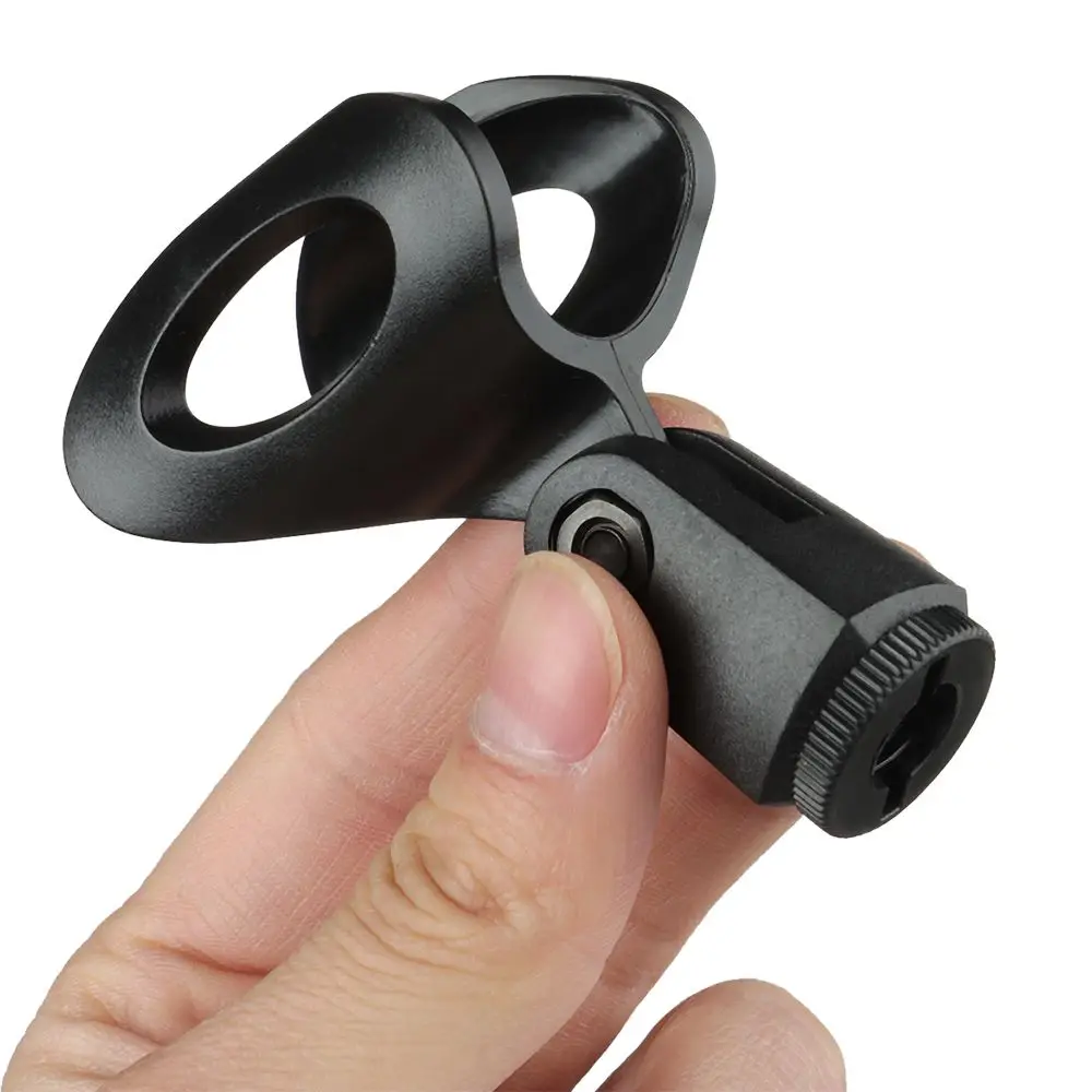 Soporte De Pinza Para Micrófono Universal  Negro