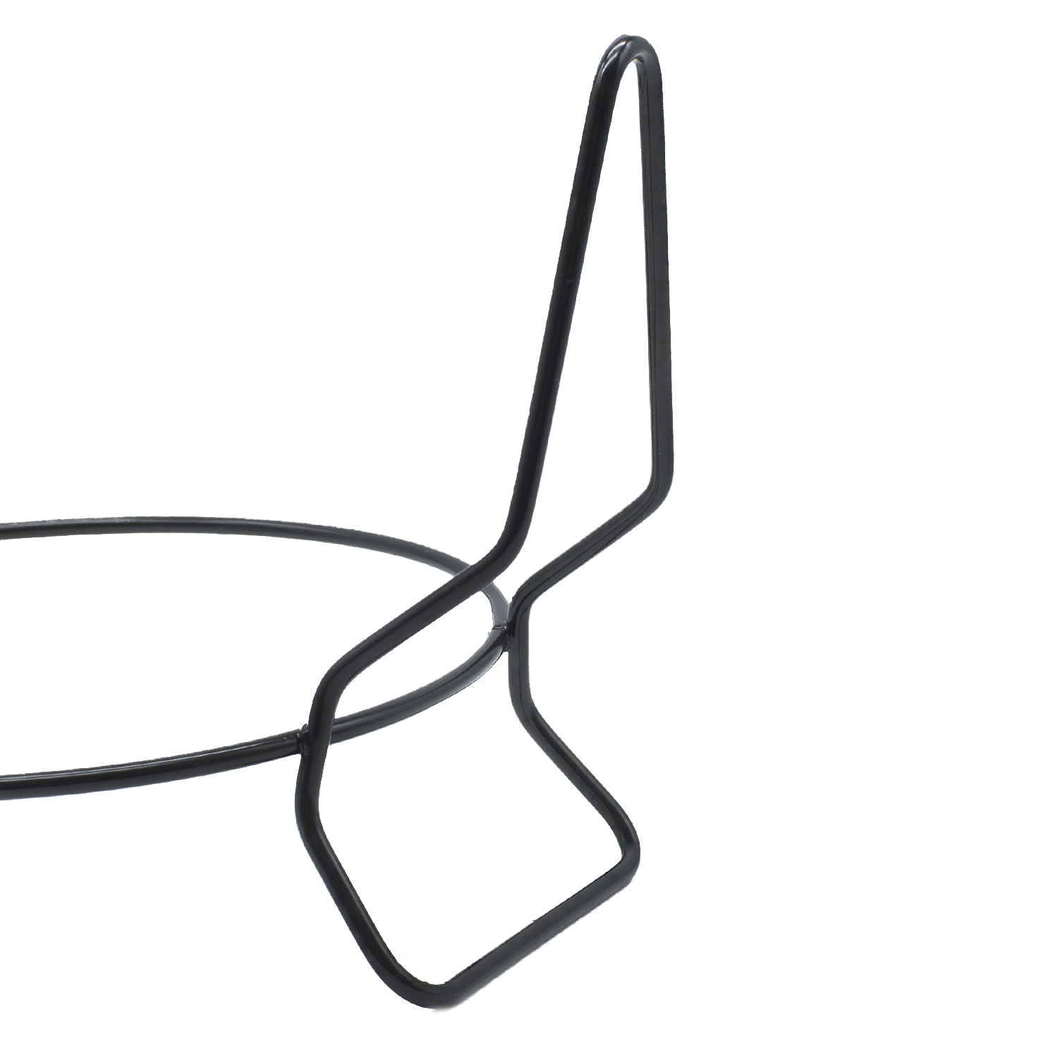 Soporte Metal para maceta de pared 16 cm Negro