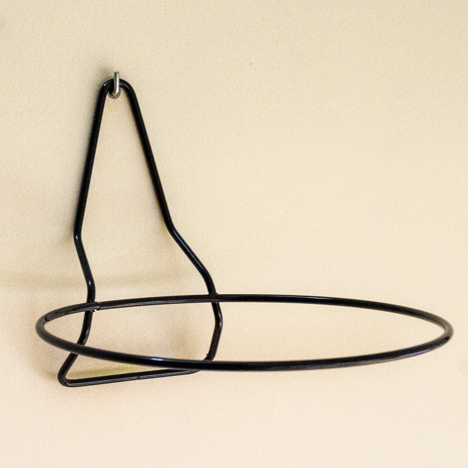 Soporte Metal para maceta de pared 16 cm Negro