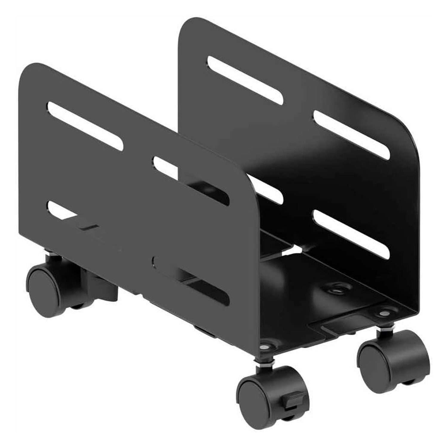 Soporte Para CPU De Suelo Con Ruedas  Negro