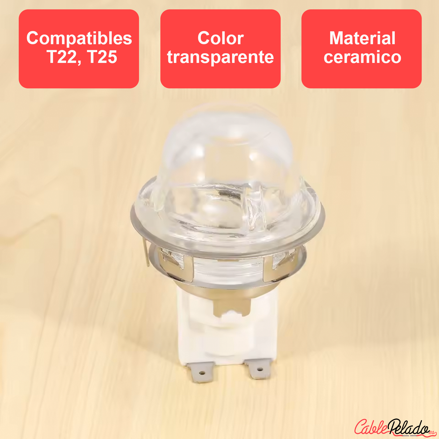 Soporte Para Lámpara De Horno E14 T22 -T25 25W-230V