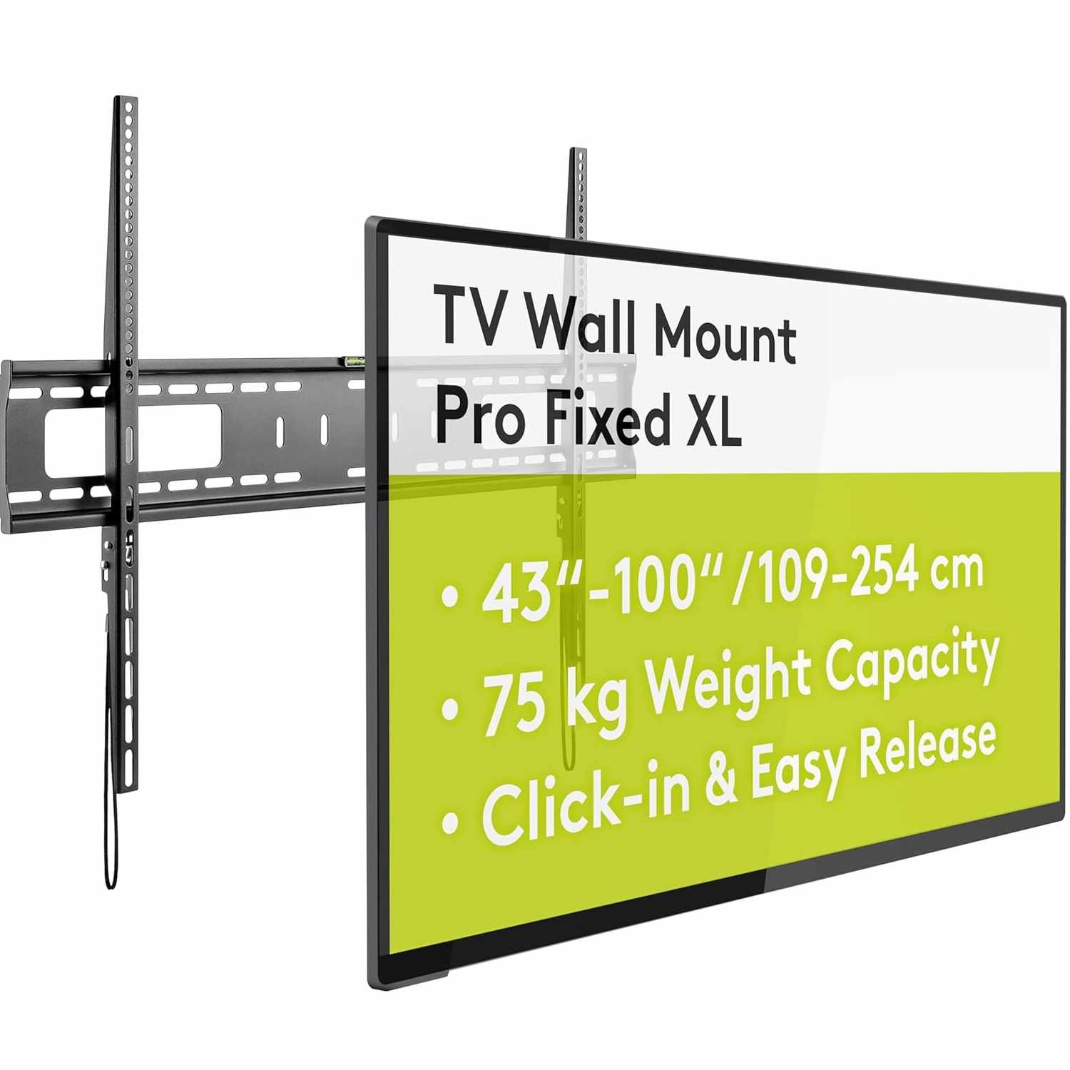 Soporte para televisores de 43 a 100 pulgadas (109-254 cm) hasta 75 kg  Negro