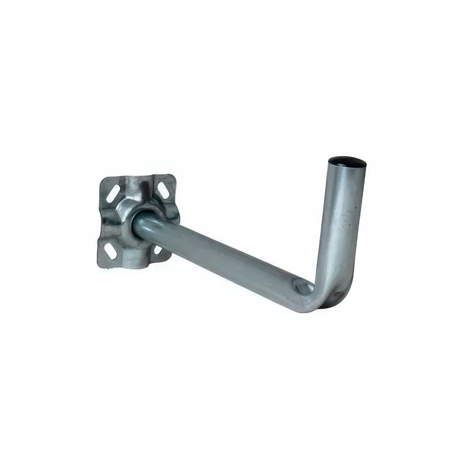 Soporte pared en L  30 mm para antenas de 60cm  Gris