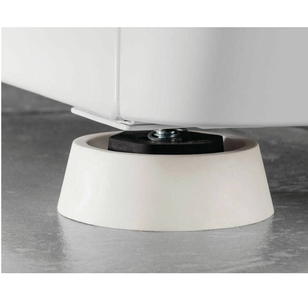 Soporte patas lavadora Antivibración goma 4 uds  Blanco