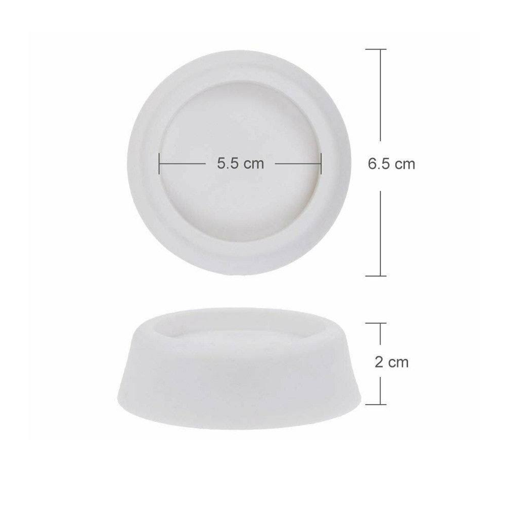 Soporte patas lavadora Antivibración goma 4 uds  Blanco