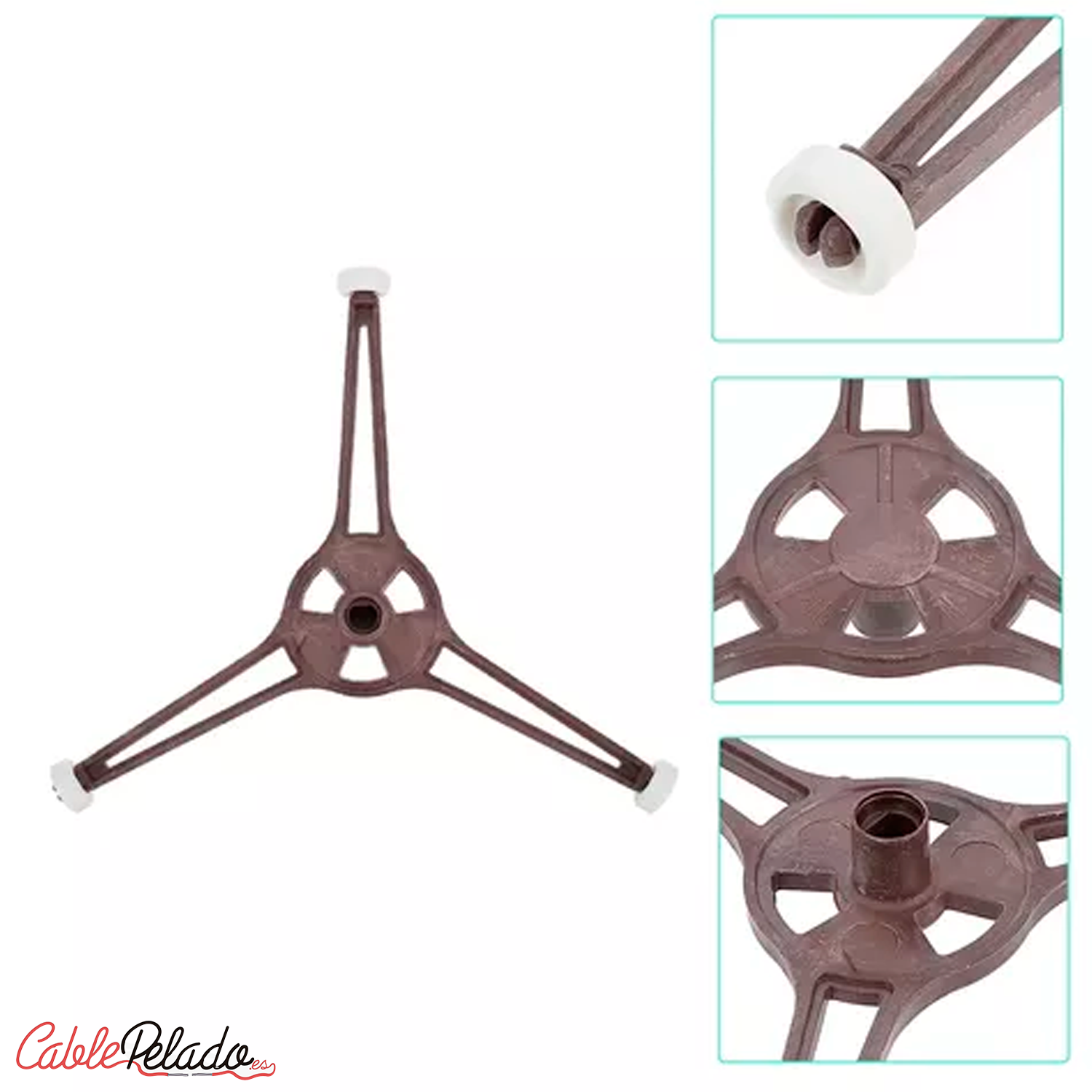 Soporte Plato Microondas 3 Ruedas