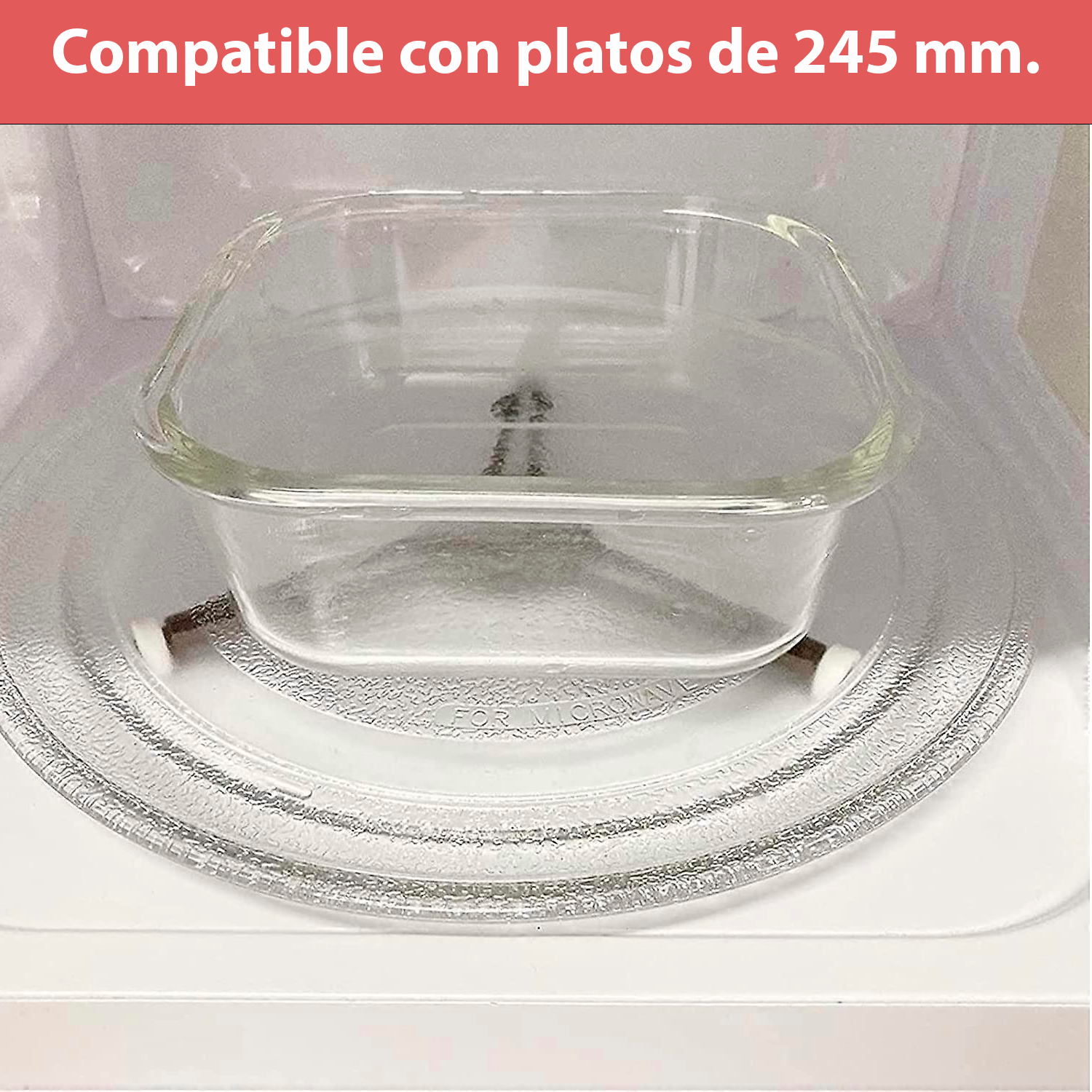Soporte Plato Microondas 3 Ruedas