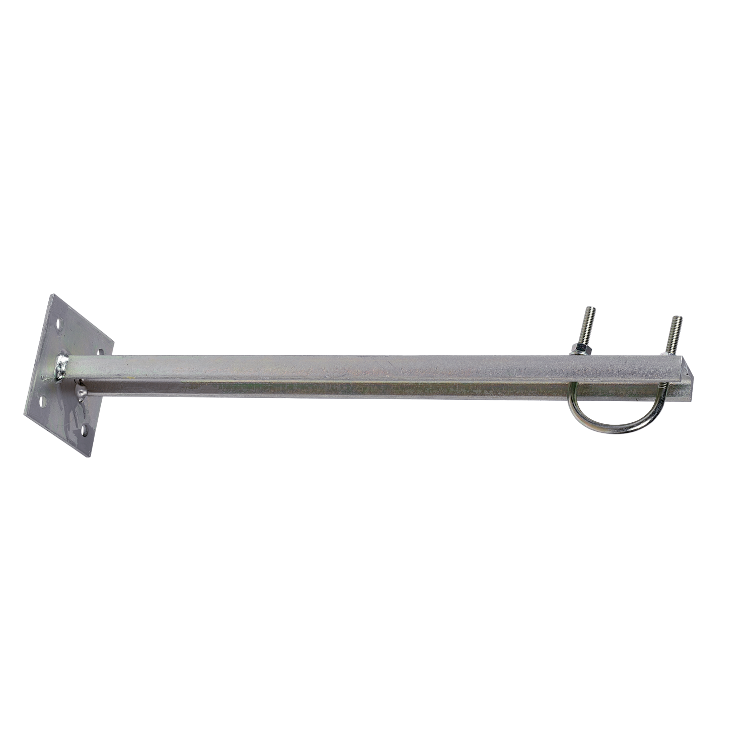 Soporte recto con perfil en U 500mm Zinc + RPR