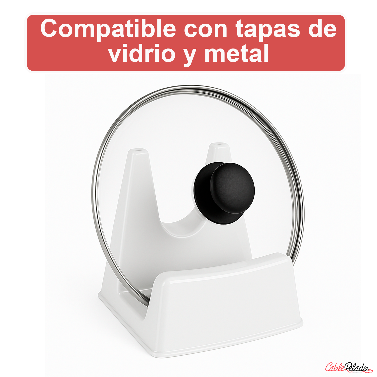Soporte Tapas Ollas  Blanco
