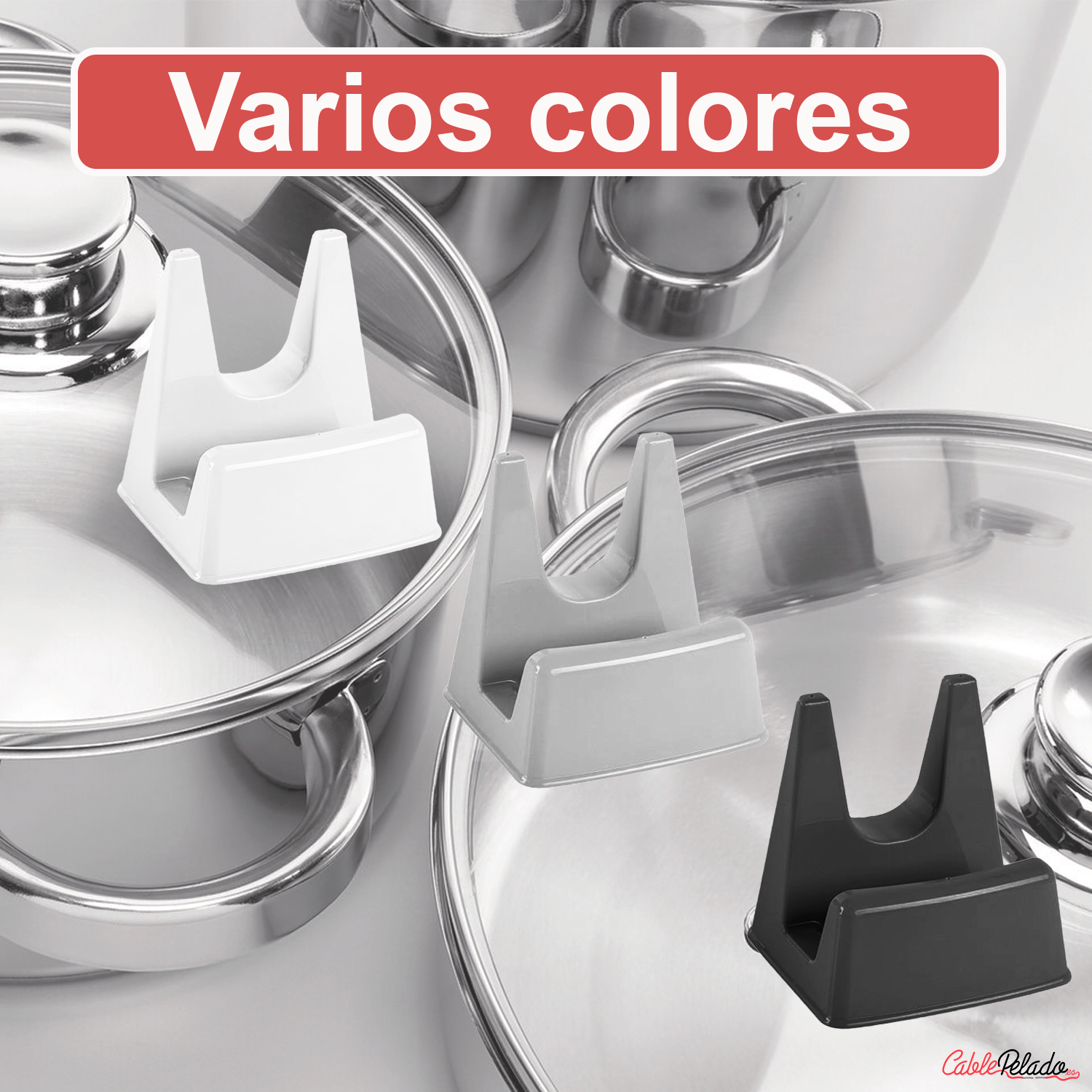 Soporte Tapas Ollas  Gris